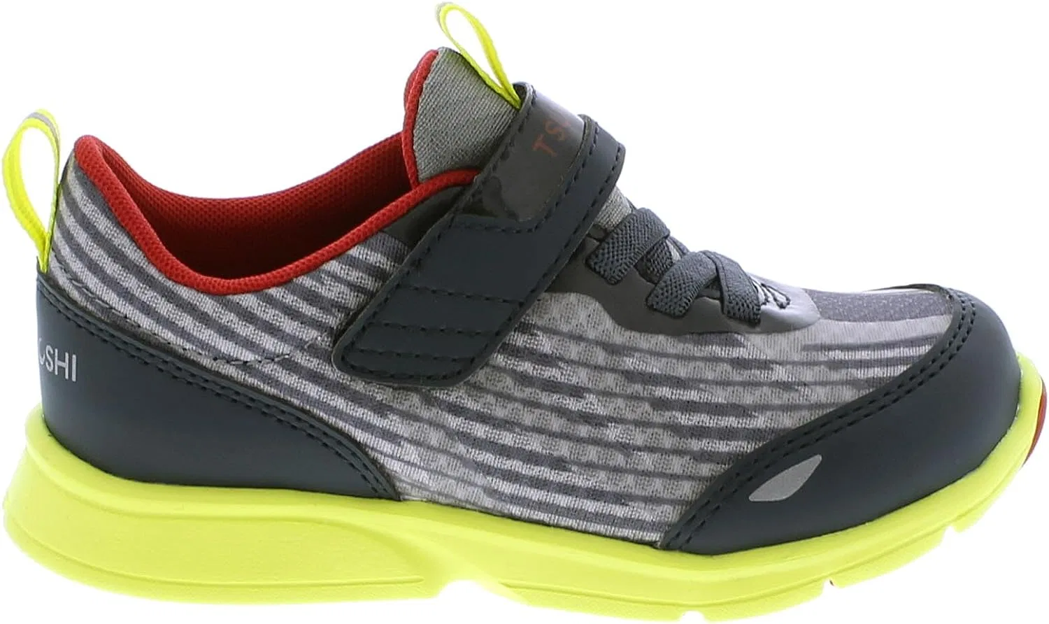 Детские кроссовки с принтом TSUKIHOSHI Jet, Gray/Yellow