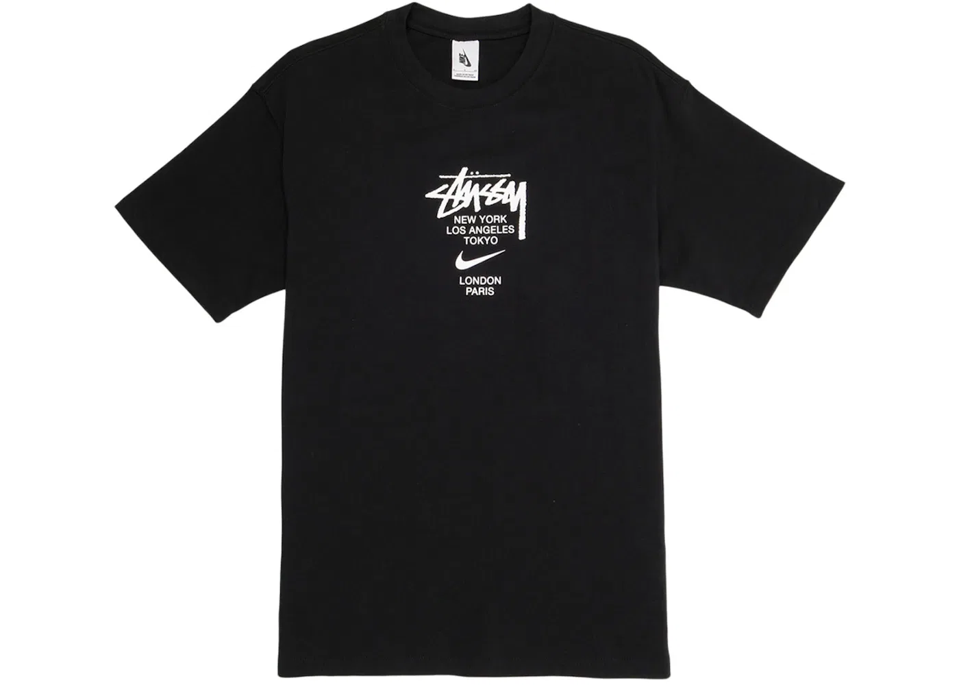 Мужская футболка с принтом Nike x Stussy International T-Shirt, Black