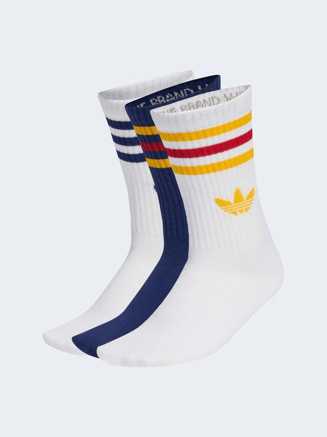 Носки, высокие, adidas Originals 3 пары, синие/желтые