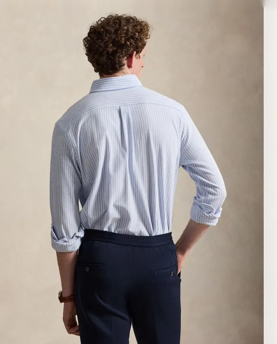 Мужская оксфордская рубашка Regular Fit Polo Ralph Lauren, Azul Claro — фото 2