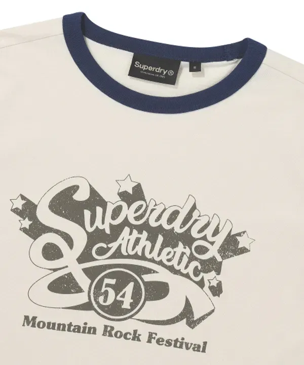 Футболка-алкоголичка Festival Ring, Superdry, айвори — фото 3