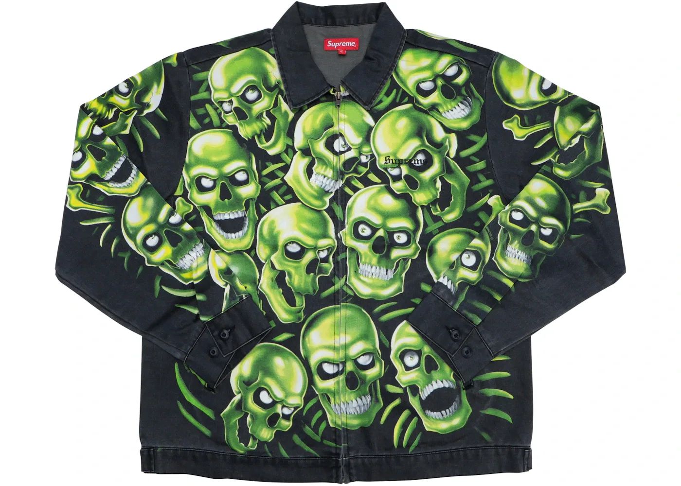 Мужская рабочая куртка с принтом Skull Pile Supreme, Multi