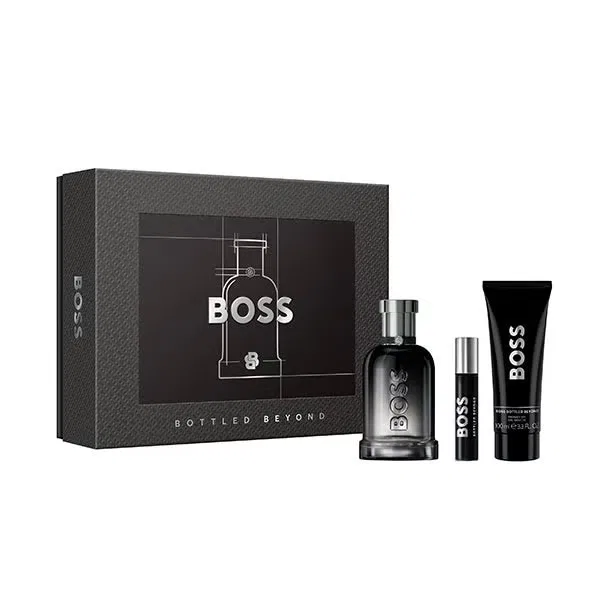 Набор для мужчин BOSS Bottled Beyond Eau de Parfum 100 мл гель для душа 100 мл Hugo Boss, 10 мл