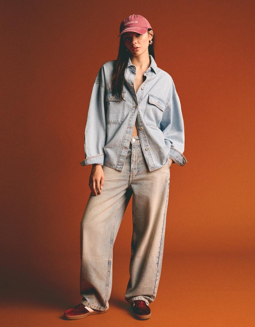 

Джинсы для фигурного катания Bershka, голубой