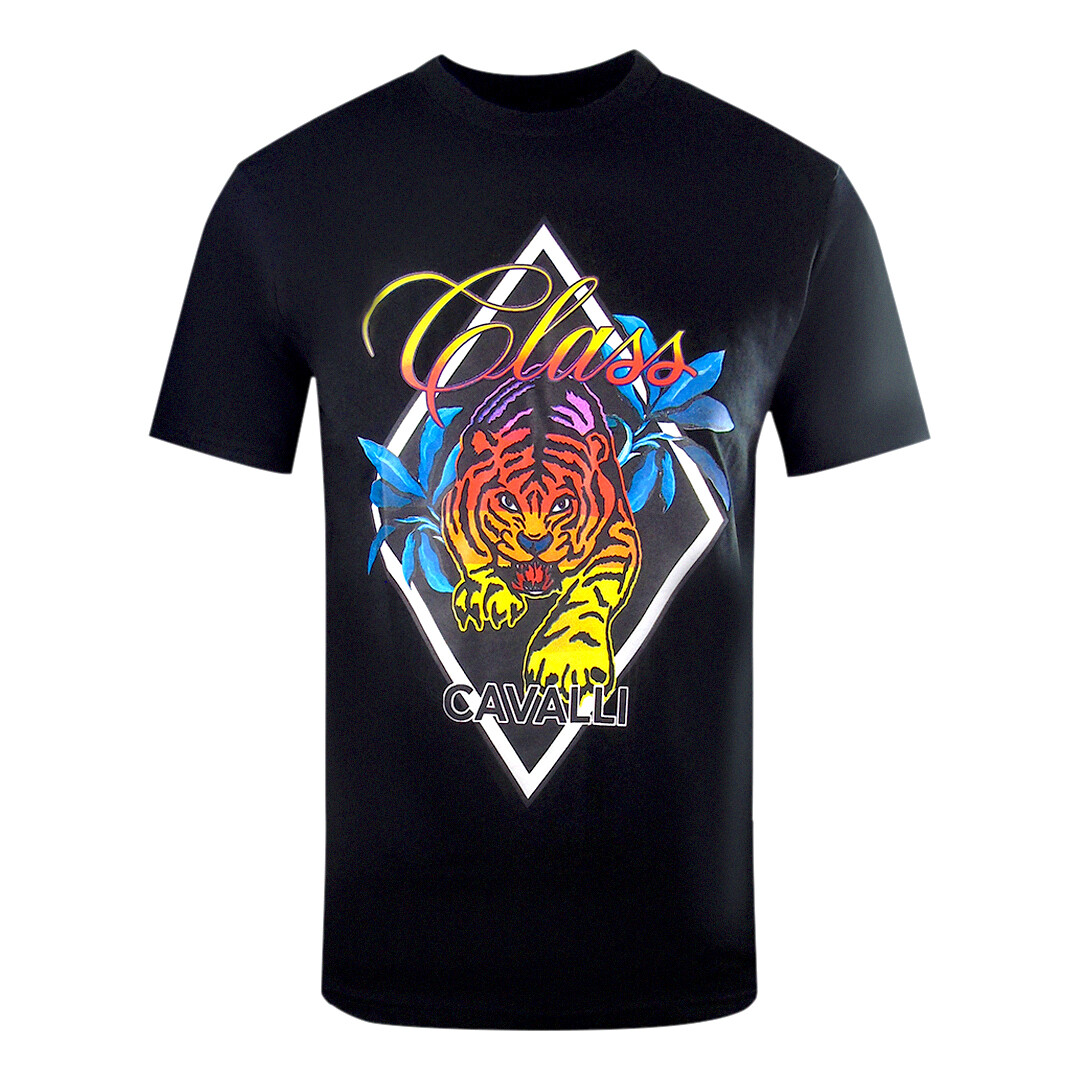 

Футболка diamond tiger design it Cavalli Class, черный