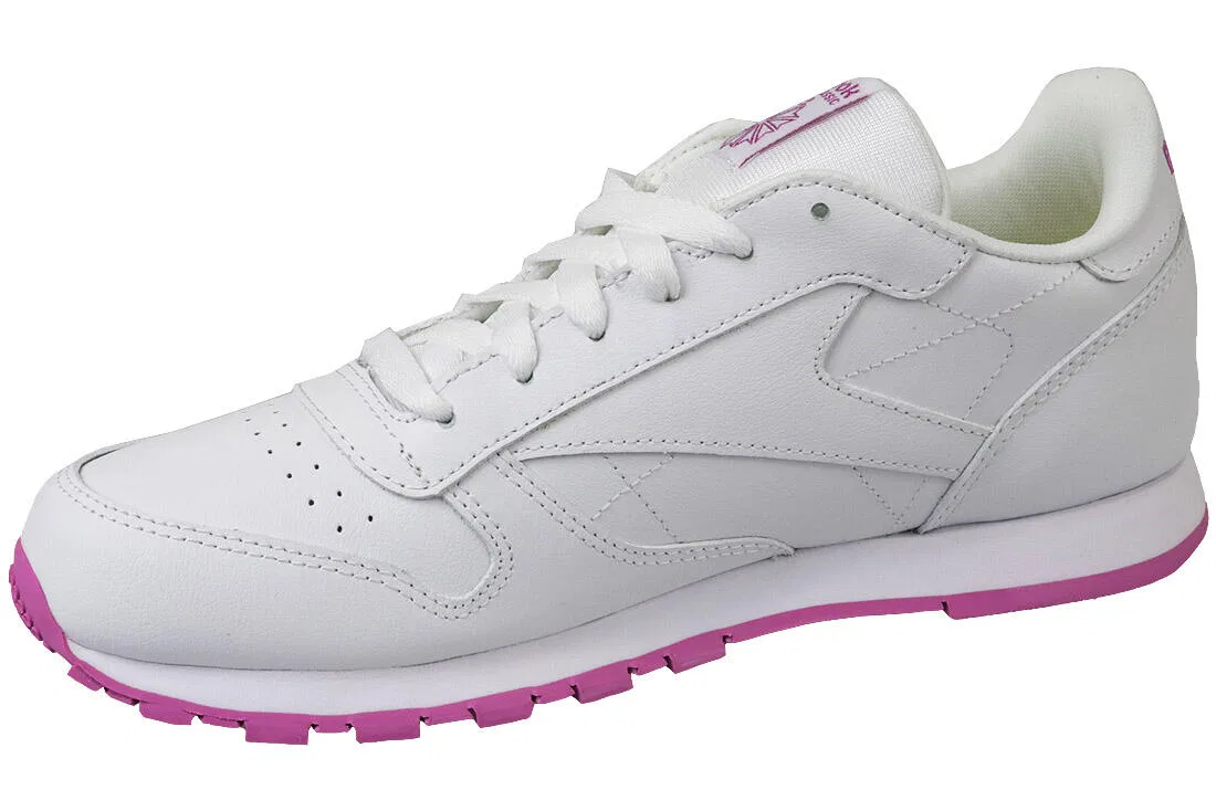 Детские кроссовки из натуральной кожи Reebok Classic Leather, Weiß — фото 2