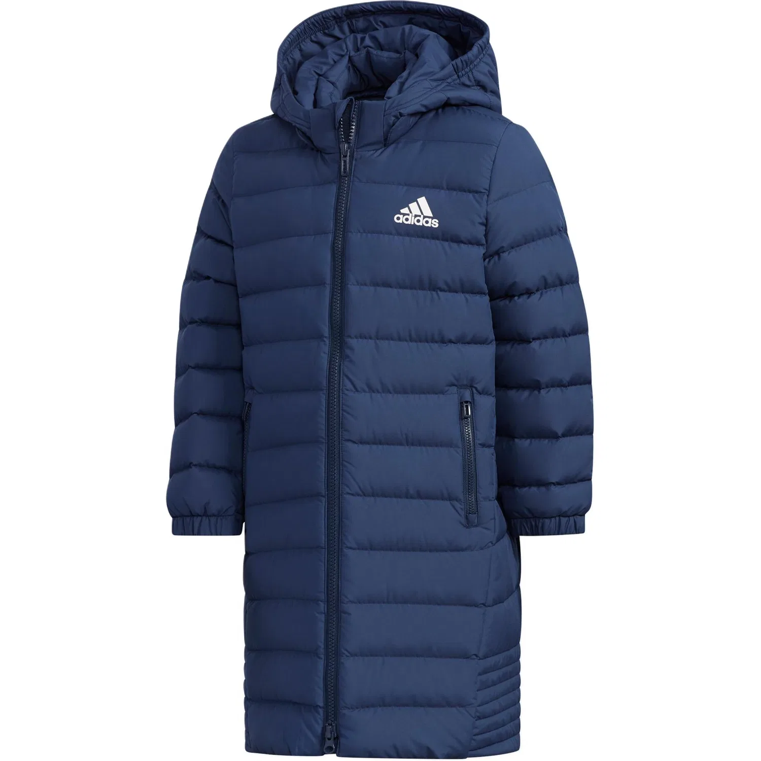 Детская куртка пуховая с длинным рукавом Adidas, College Navy/White