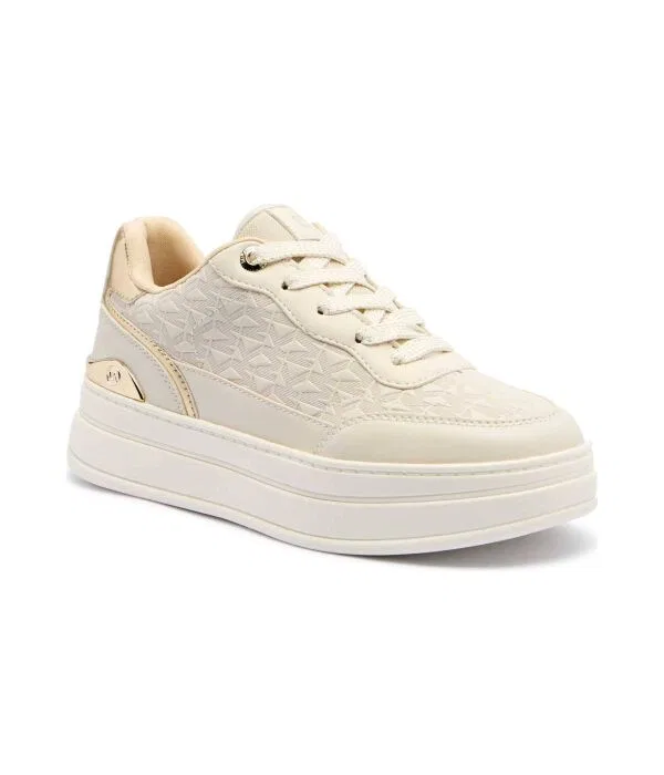Детские кроссовки из экокожи Hayes Michael Kors Kids, Ecru