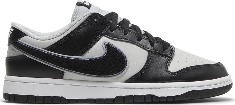 

Кроссовки Nike Dunk Low 'Chenille Swoosh - Black Grey Fog', серый