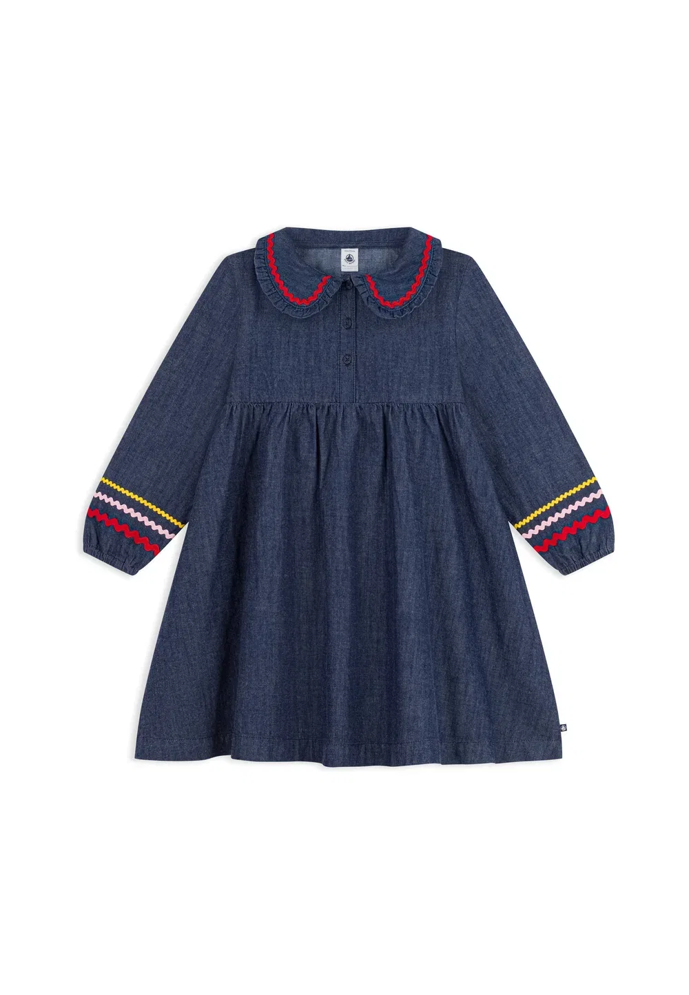 Джинсовое платье Petit Bateau, Denim Brut