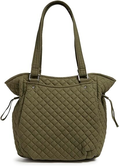 

Женская хлопковая сумочка-сэтчел Vera Bradley Glenna, зеленый плющ