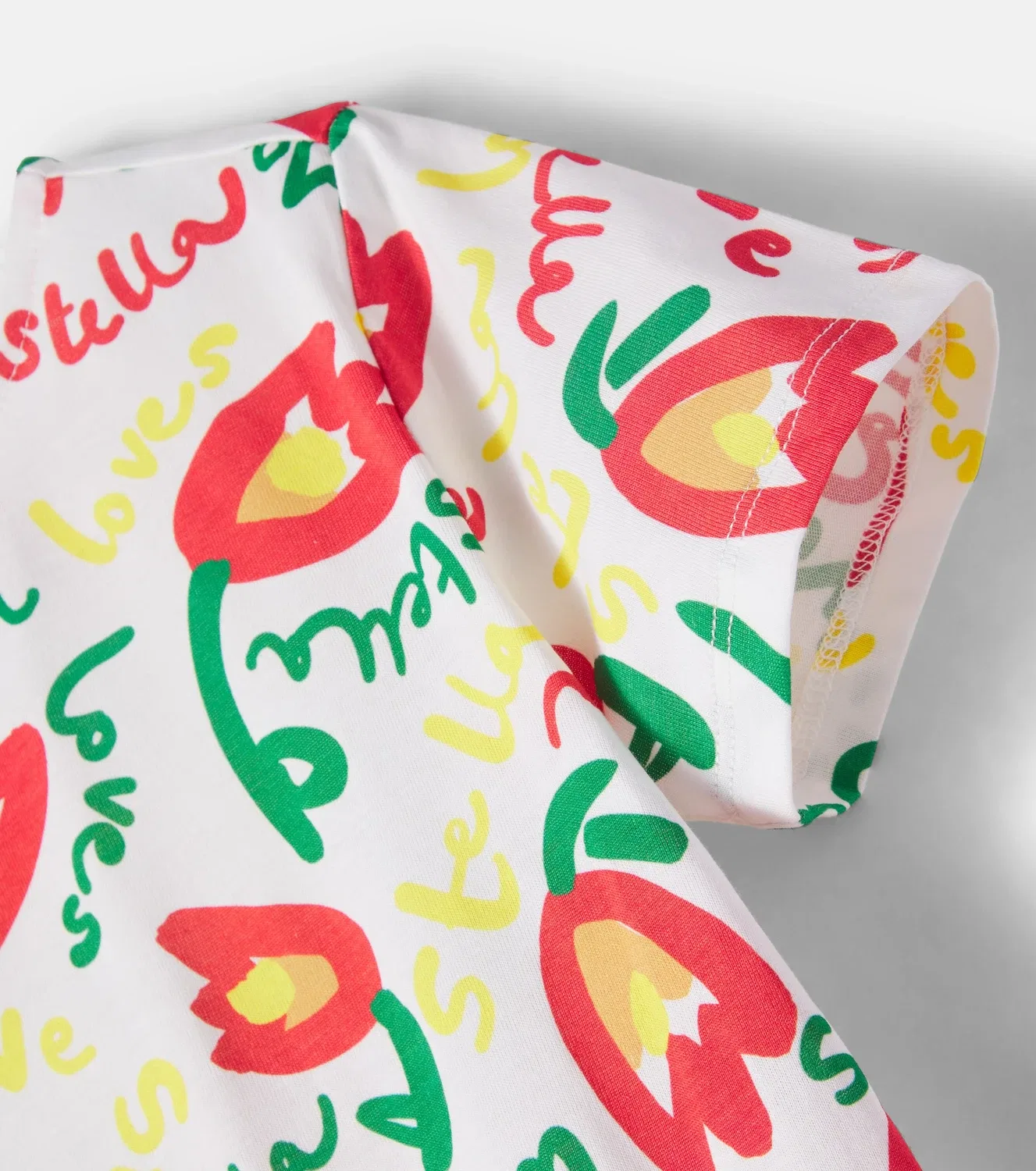 Платье-футболка с принтом Stella Mccartney Kids, белый — фото 4