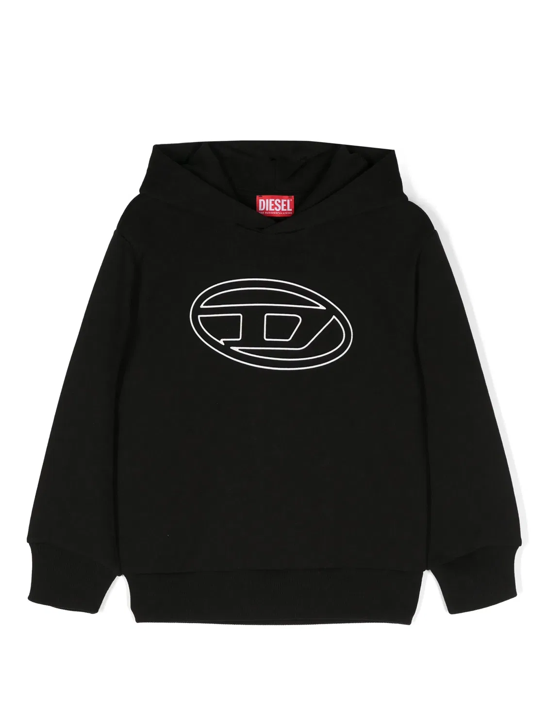 Худи Sbigovalhood из хлопка Diesel, черный