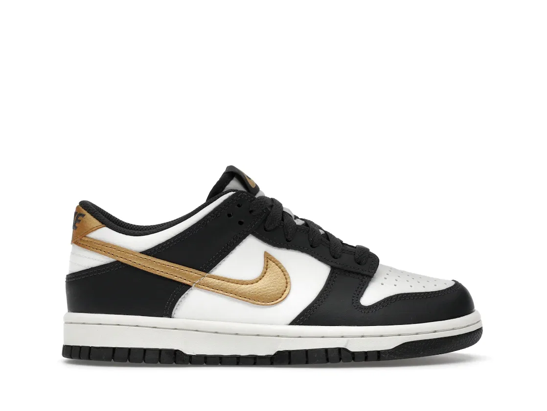 Детские кроссовки Lifestyle Nike Dunk Low, Summit White/Anthracite/Metallic Gold