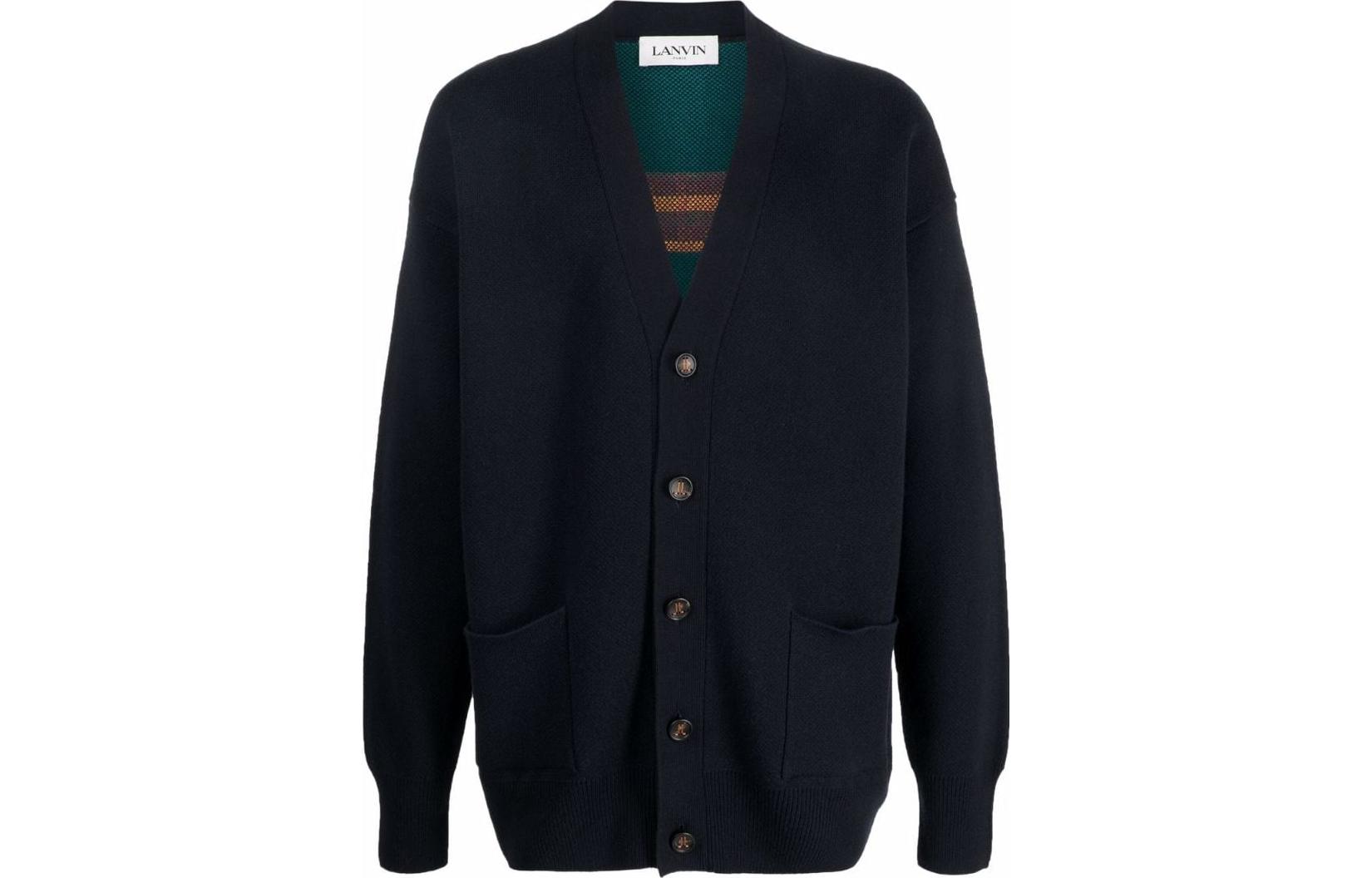 

Жаккардовый кардиган Lanvin, черный