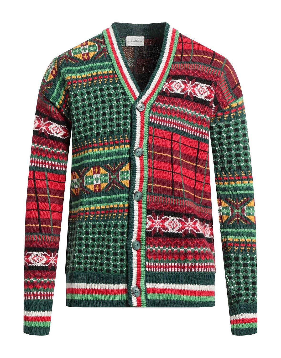 

Кардиган Drôle De Monsieur, темно-зеленый