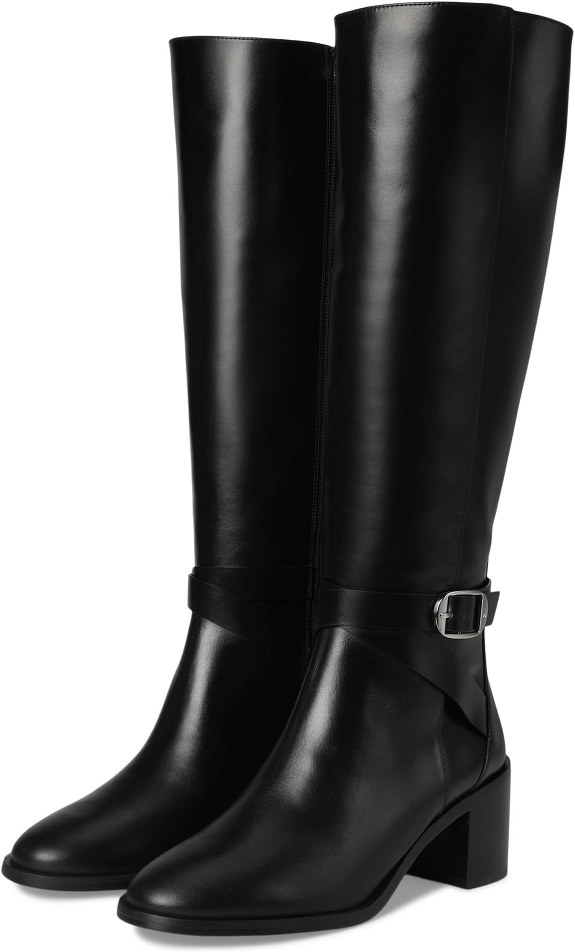 Ботинки Stuart Weitzman Esme Belted Zip Boot, черный
