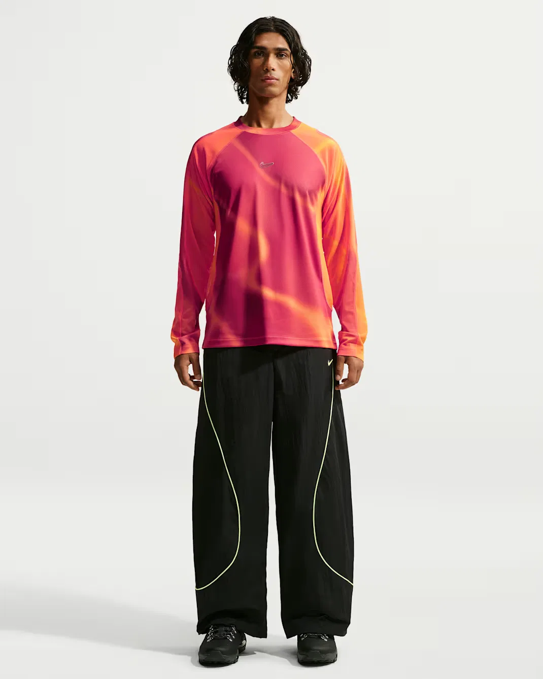 Мужская футболка с длинными рукавами Dri-FIT Gleam Nike Project F.R.O.G., Bright Crimson/Total Orange/Mystic Dates/Total Orange — фото 4