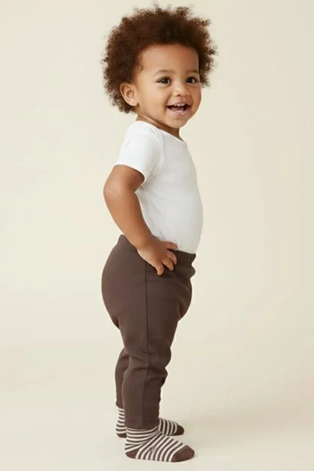 Детские штаны для девочек хлопковые Fuar Baby, Brown — фото 3