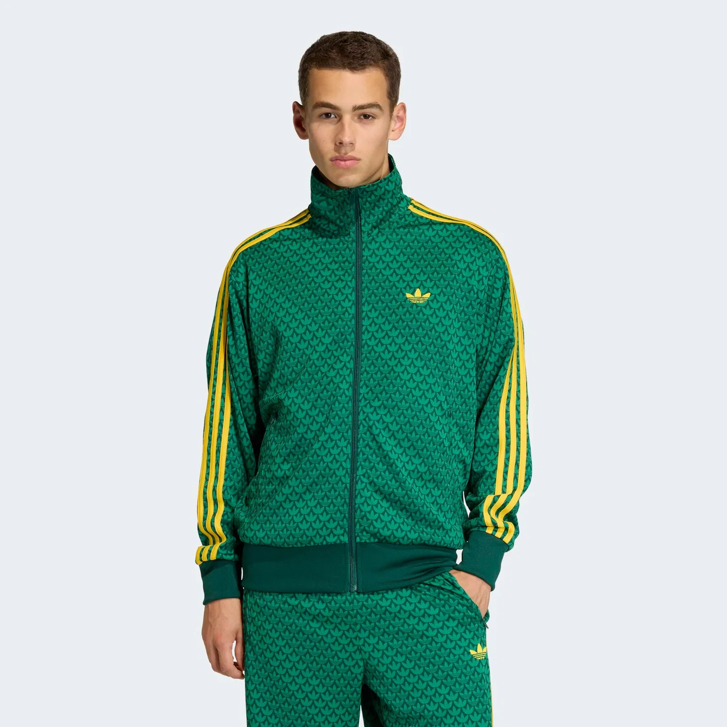 Мужская тренировочная куртка Firebird Adidas Originals, Collegiate Green