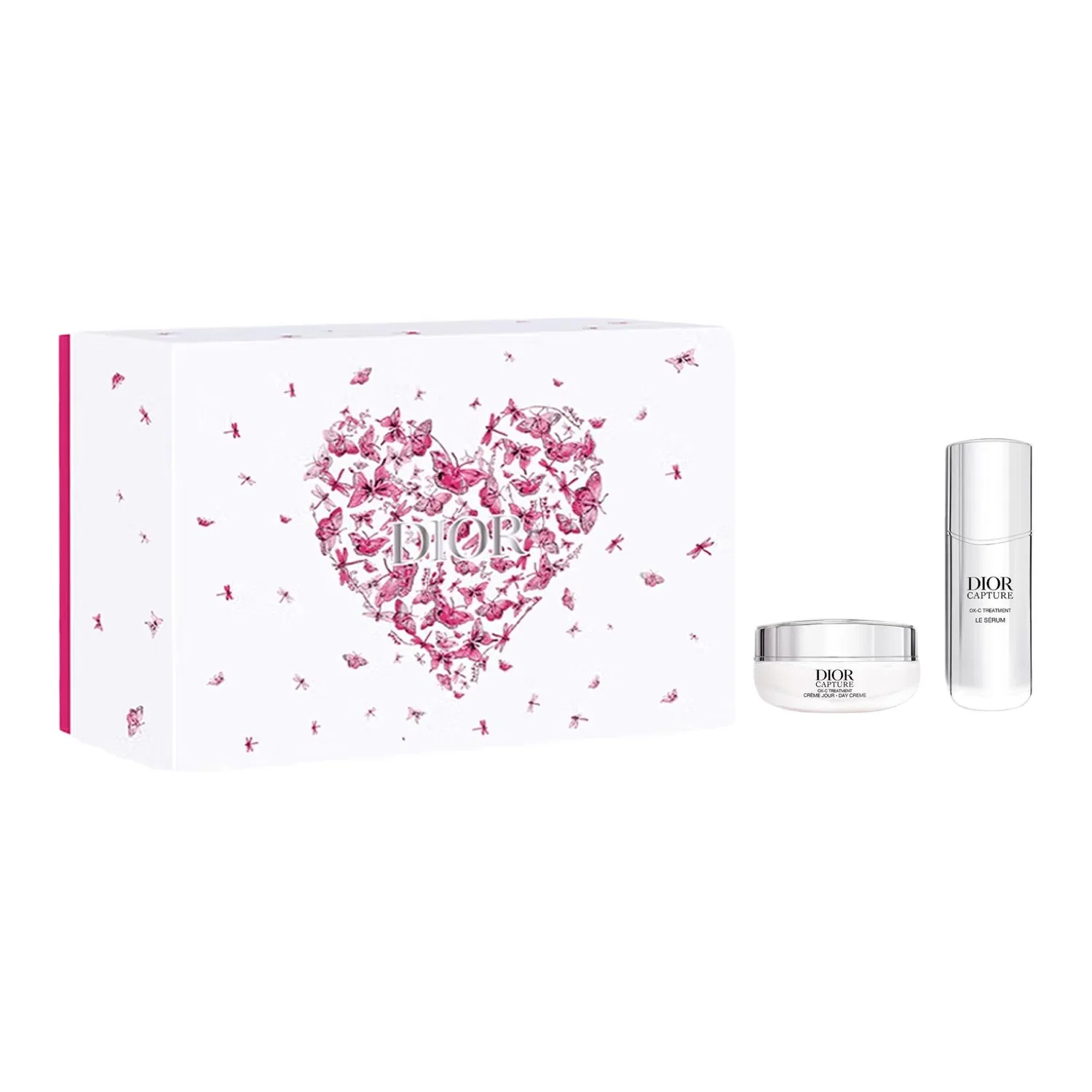 Набор для ухода за кожей с сывороткой и кремом, модель Vitality Boost, DIOR, Pink Butterfly Box Limited Edition
