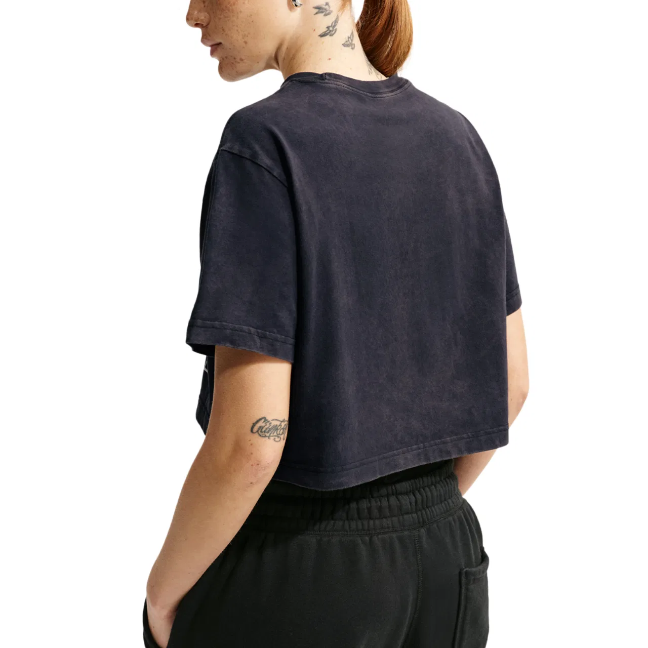 Женская футболка Nike Basketball Photo Crop Tee, черный — фото 2