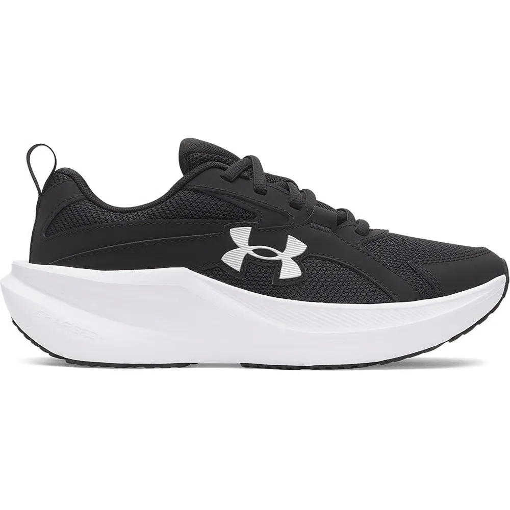 Детские кроссовки Charged+ Assert 11 для бега Under Armour, Black/Black/Silver — фото 2