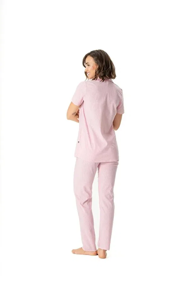 Женская пижама с коротким рукавом У.S. Polo Assn., Pink U.S. Polo Assn. — фото 3