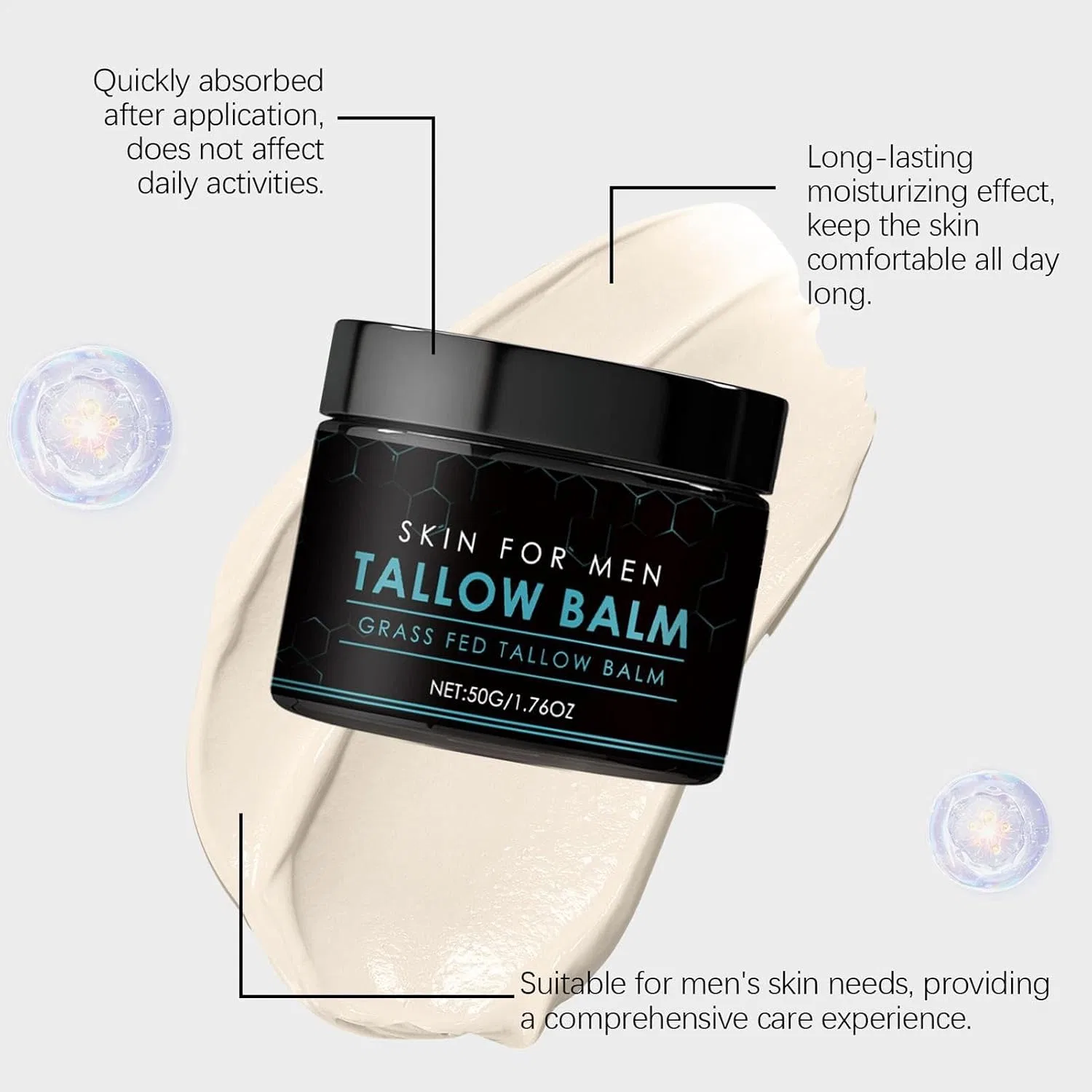 Увлажняющий крем для лица Men's Face Moisturizer, 80 г Generisch — фото 4