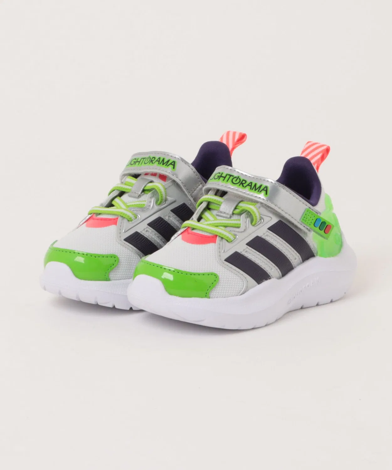 Детские кроссовки с LED-подсветкой Lightorama RNR Buzz Adidas, White