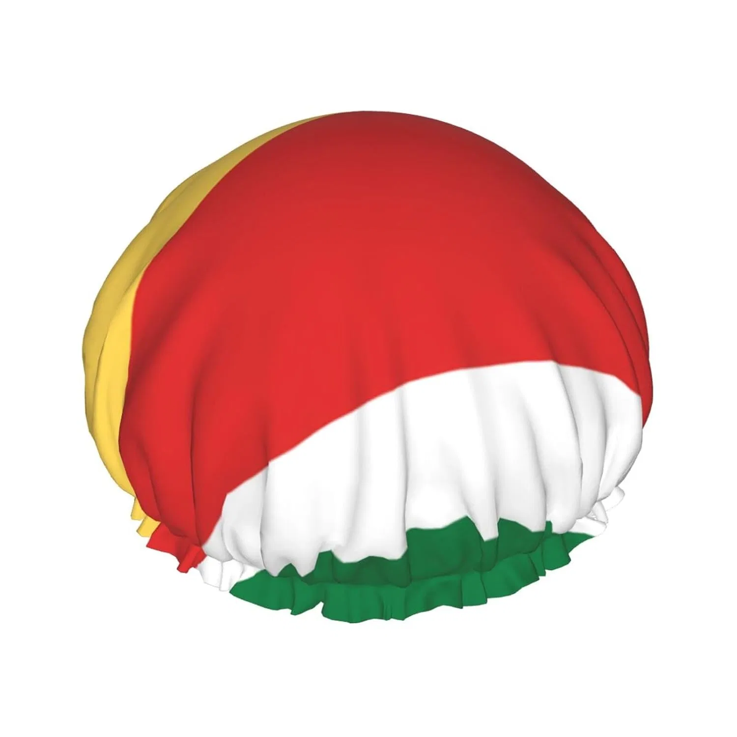 Шапочка для душа с принтом флага Сейшел, TYUMH, 26.9 см, Polyester, PEVA