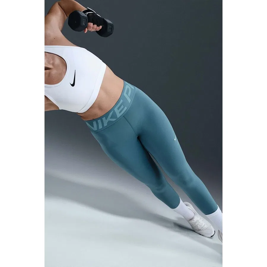 Леггинсы с высокой посадкой Pro Sculpt Dri Fit High Rise Full Length Nike, Светло-синий — фото 4
