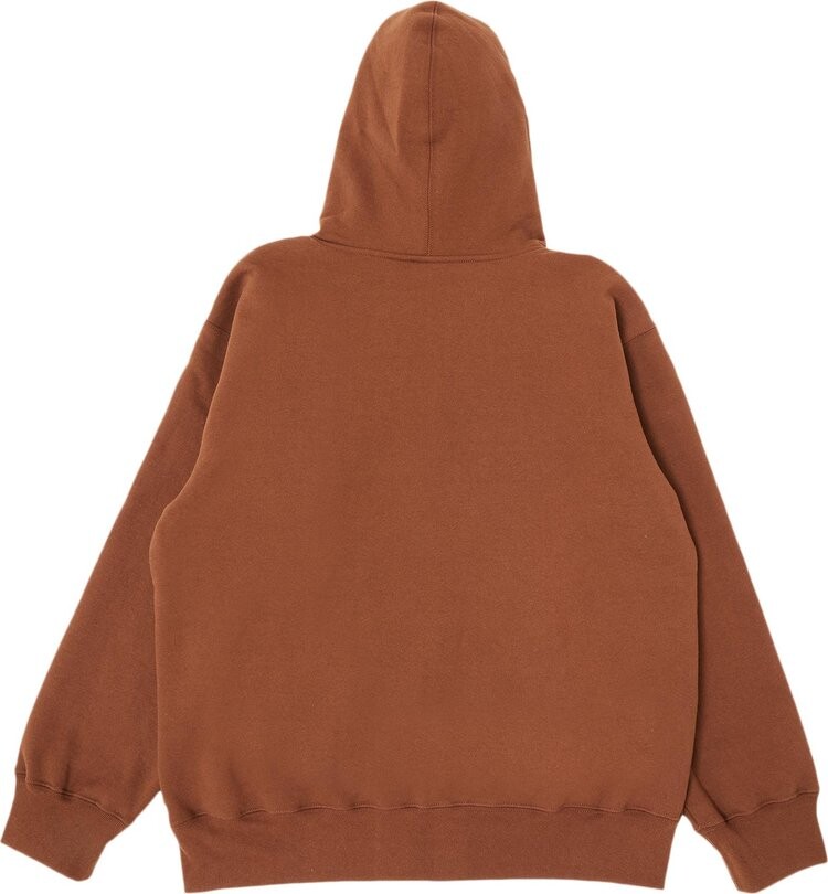 Толстовка Supreme Small Box Drawcord Zip Up Hooded Sweatshirt 'Brown', коричневый — фото 3