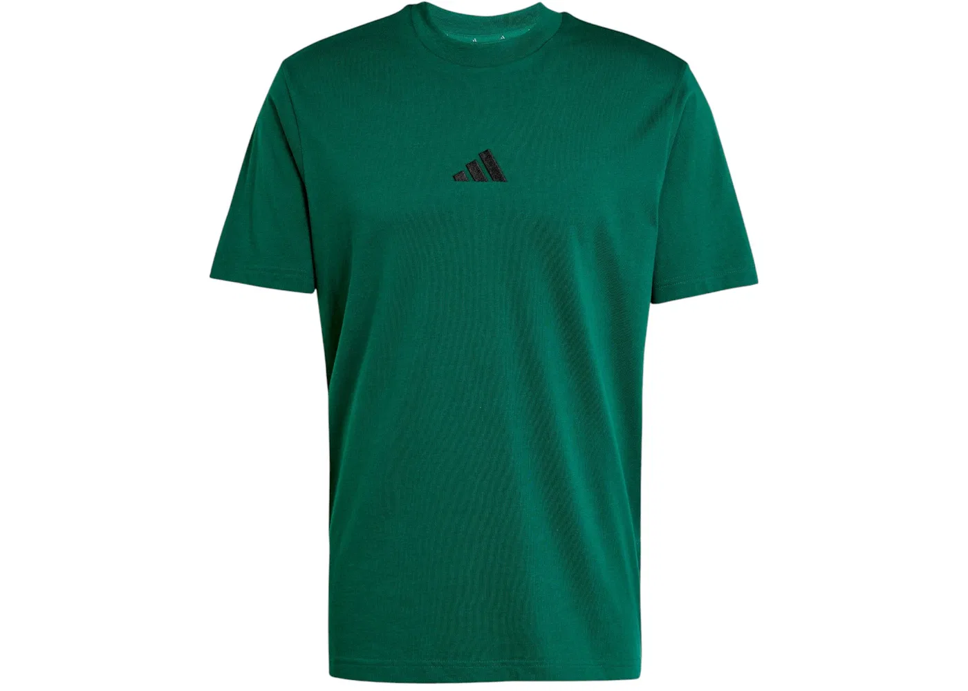 Мужская футболка с коротким рукавом Adidas Essentials Small Logo Single Jersey T-Shirt, Collegiate Green/Black