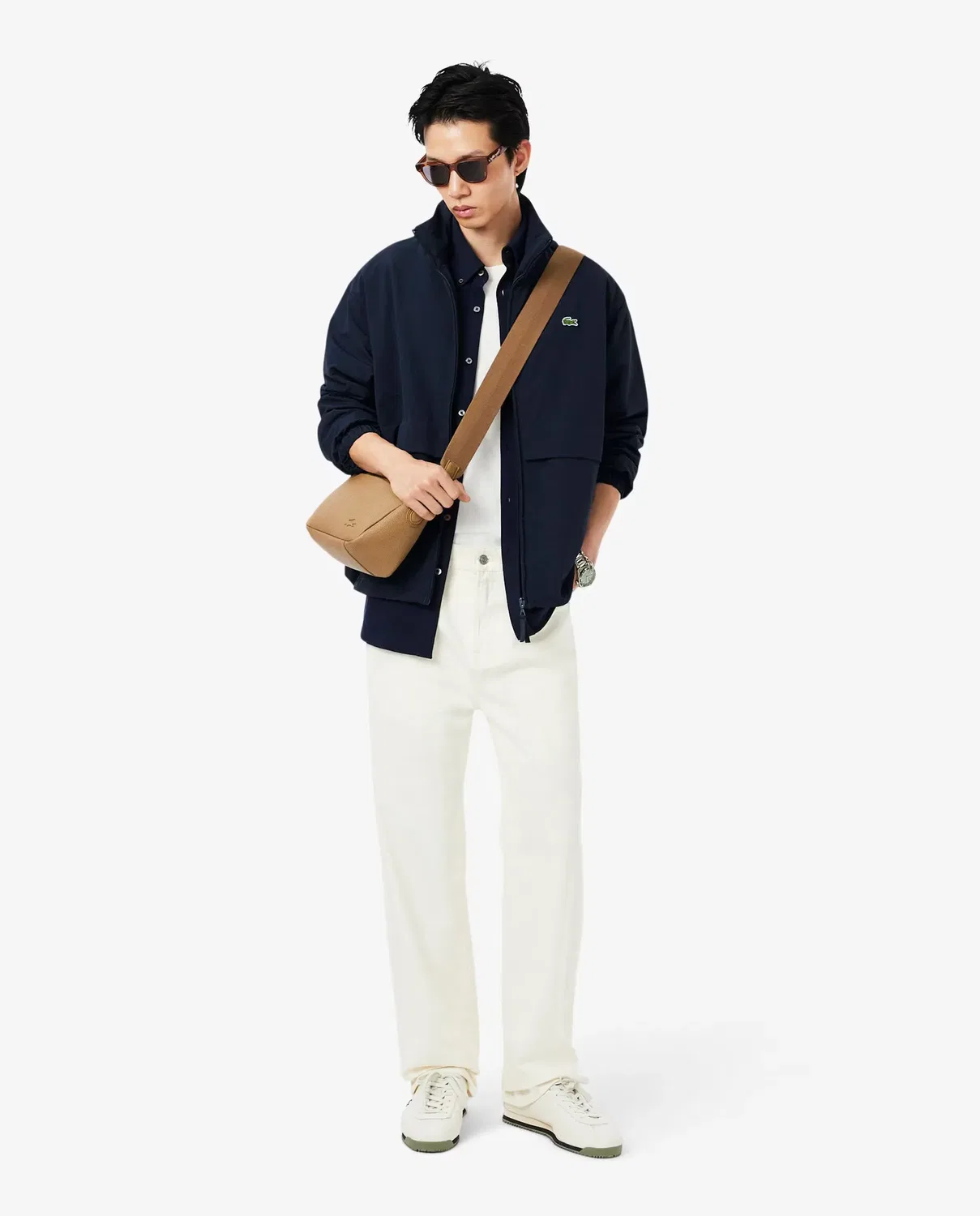 Мужская куртка из технического нейлона Lacoste, Azul Marino — фото 4