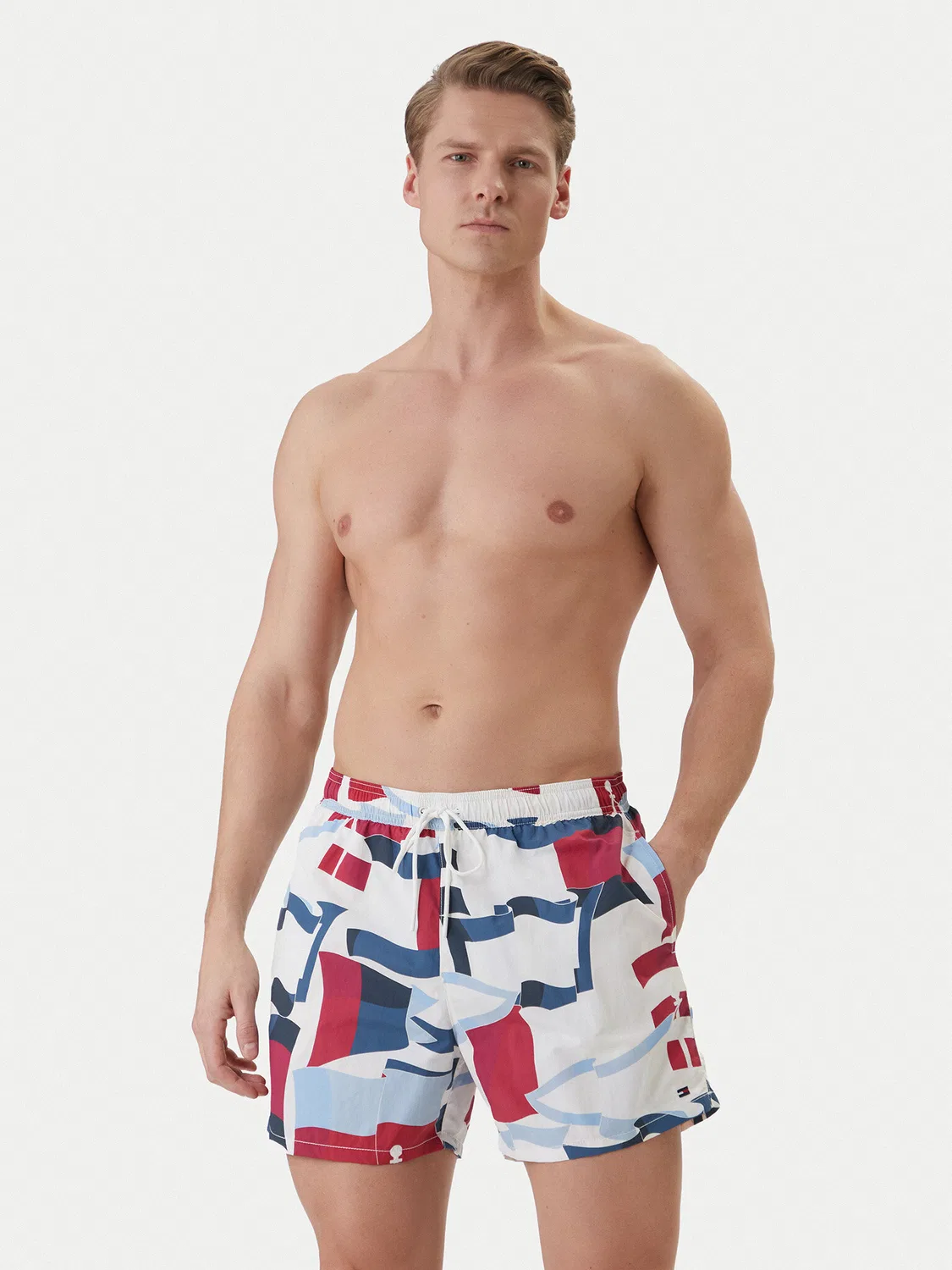 Мужские плавки-шорты стандартного кроя Tommy Hilfiger, разноцветный — фото 2