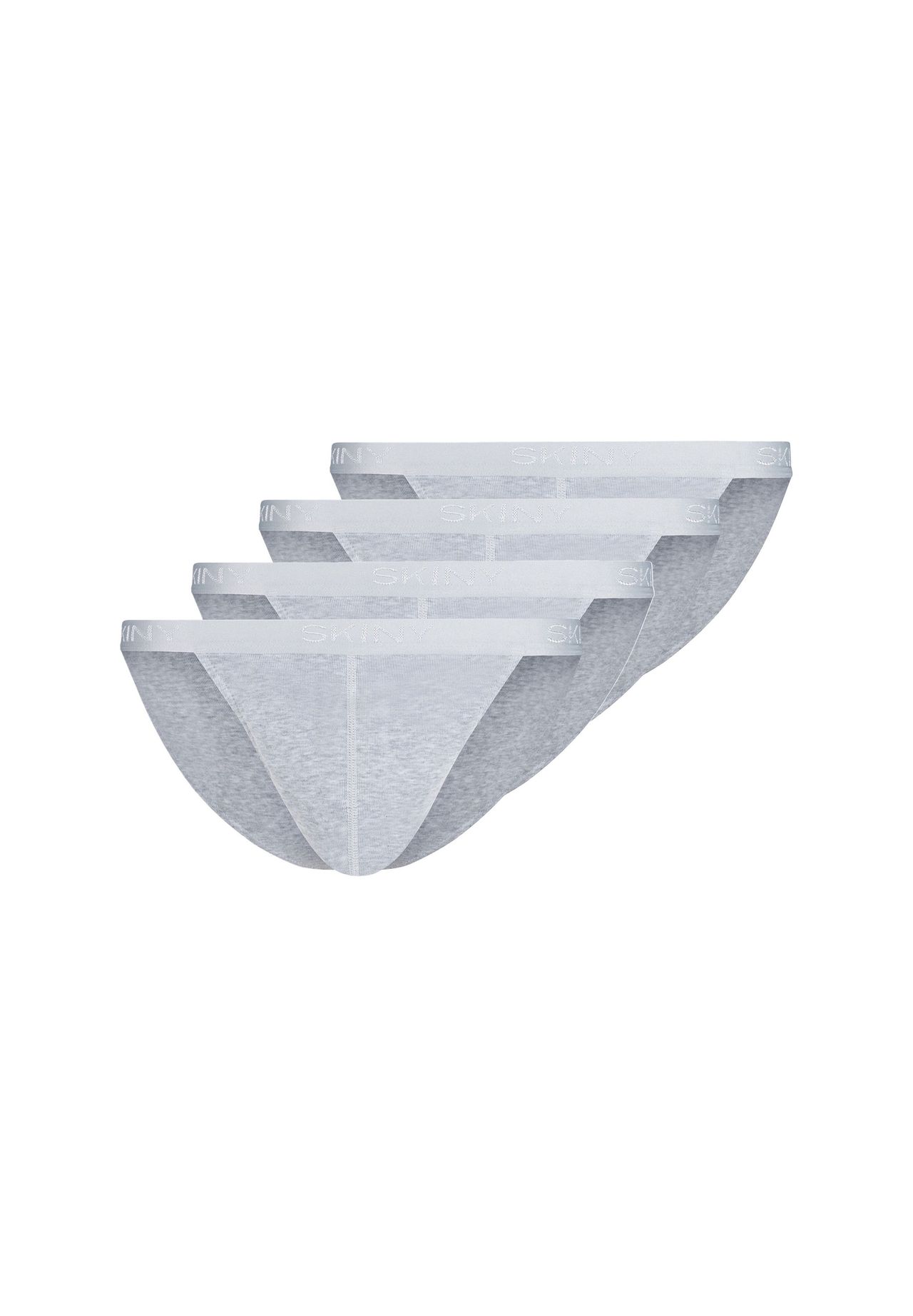 

Трусы / трусы, набор из 4 шт базовый SKINY, цвет Silver Melange
