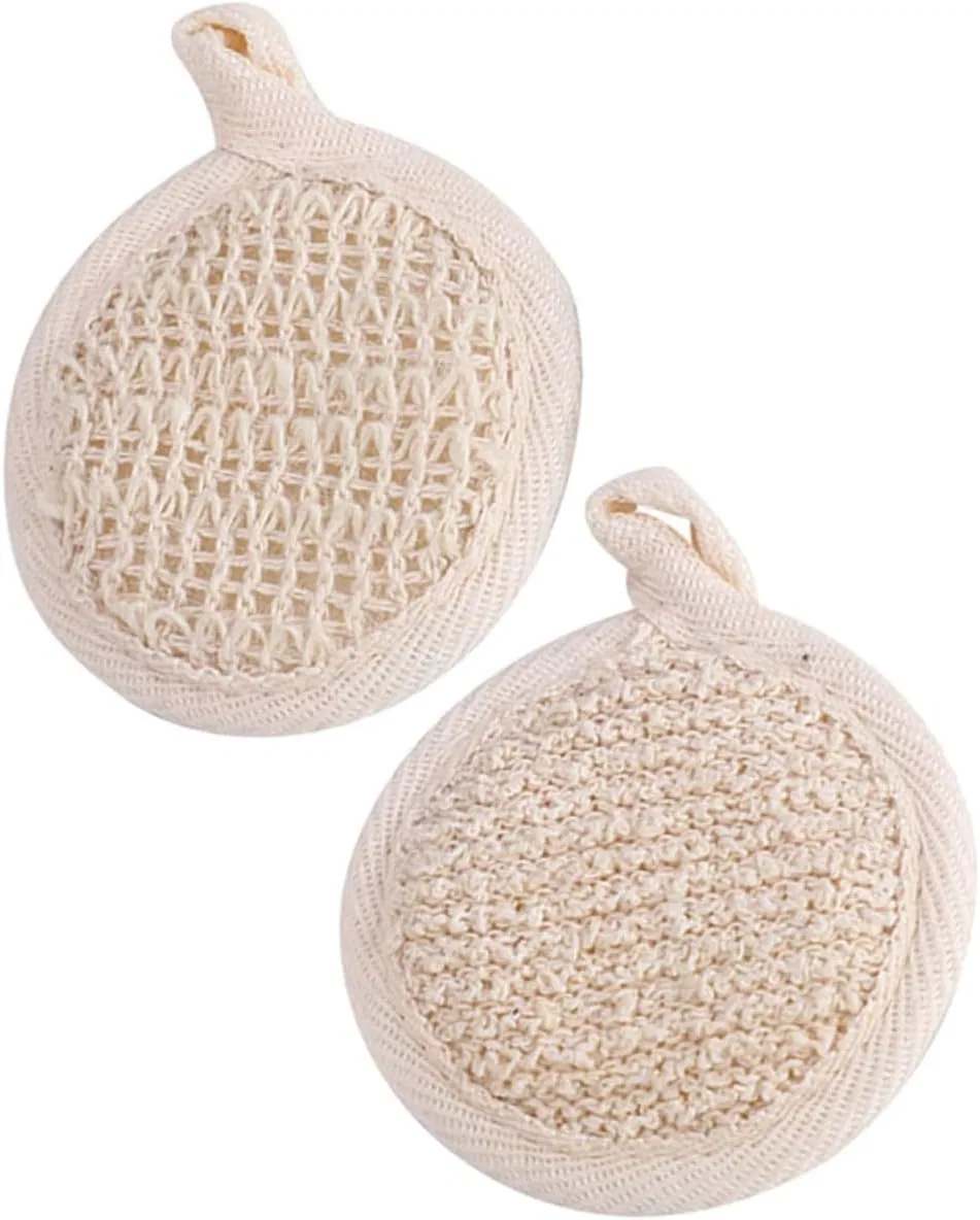 Мочалка для тела мягкая, 2 шт, MUCKLILY, Beige
