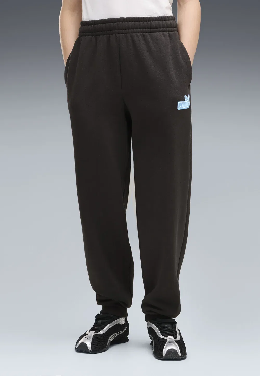 Спортивные штаны Essentials logo lab relaxed jogginghose - tracksuit bottoms Puma, Black — фото 2