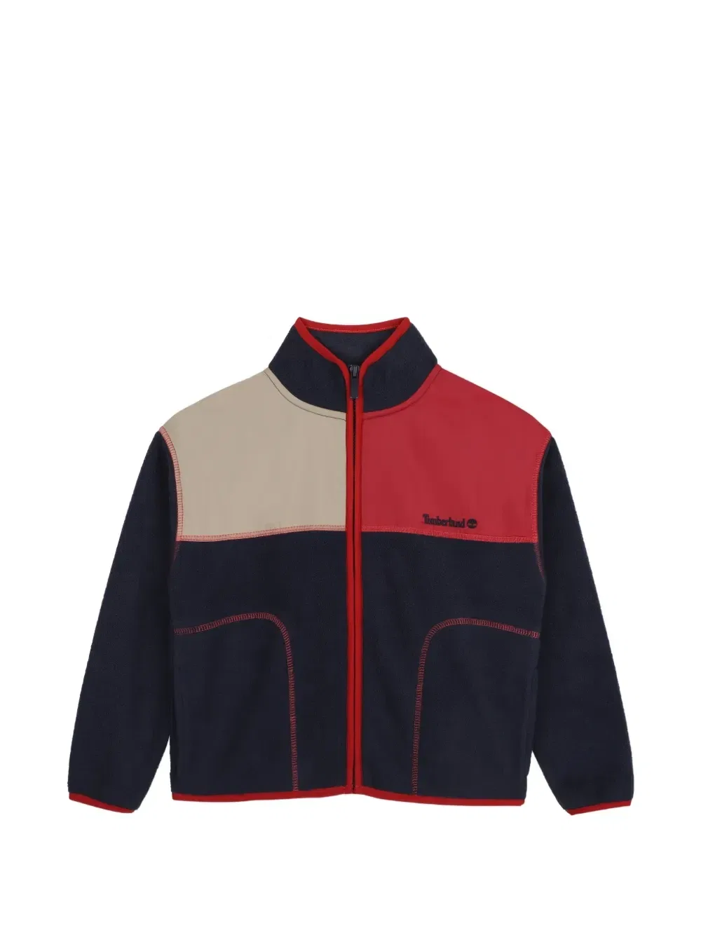 Флисовая куртка в стиле колор-блок Timberland Kids, синий