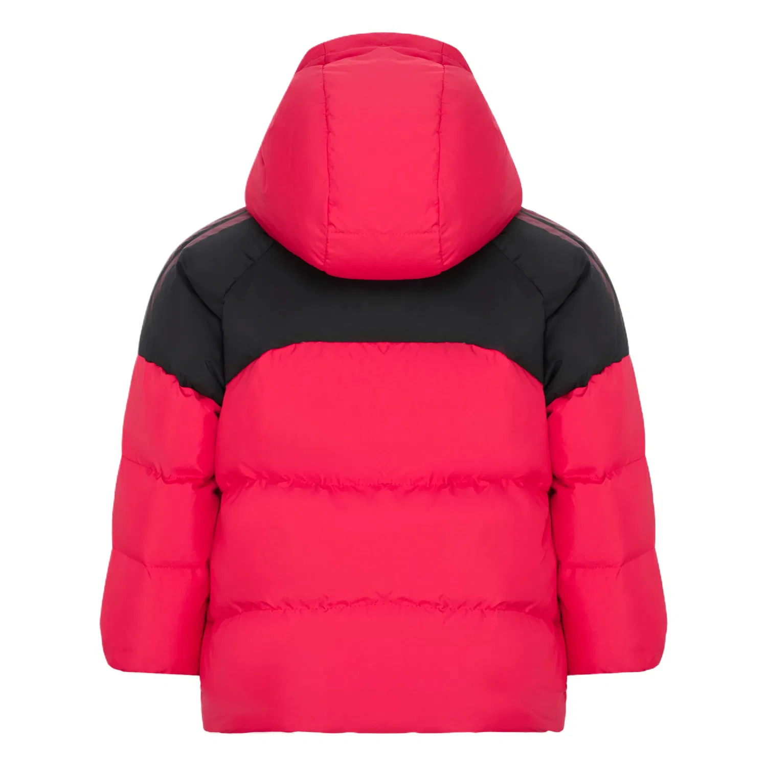 Детская куртка-пуховик с капюшоном Adidas, Pure Gemstone Red/Black — фото 3