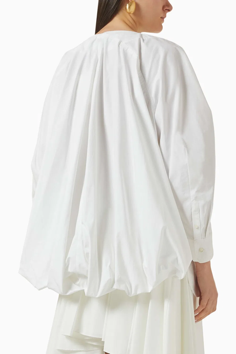 Рубашка хлопковая La Chemise Pittore Jacquemus, белый — фото 4