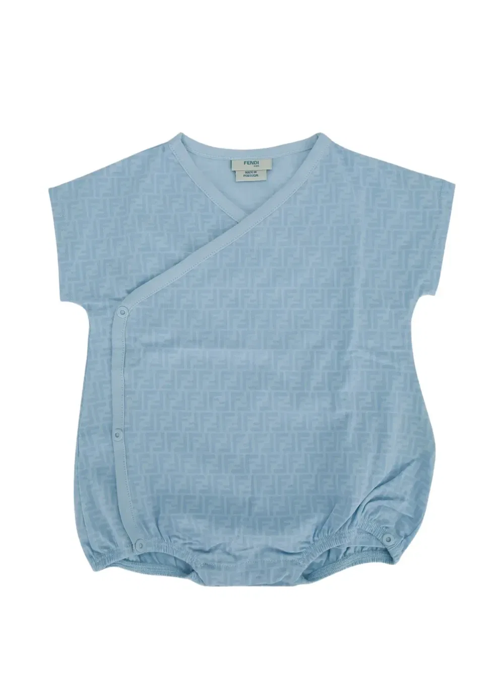 Боди с логотипом FENDI KIDS, синий — фото 2