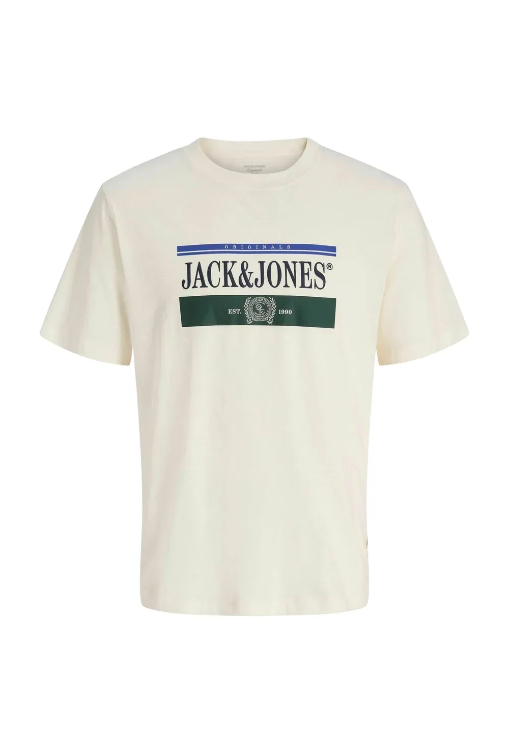 Набор из 3 футболок с логотипом для подростков - футболка с принтом Jack & Jones Junior, Ice Water — фото 3