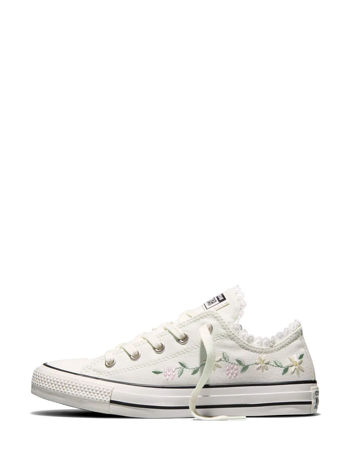 Кроссовки с цветочной вышивкой Chuck Taylor Converse, белый — фото 2