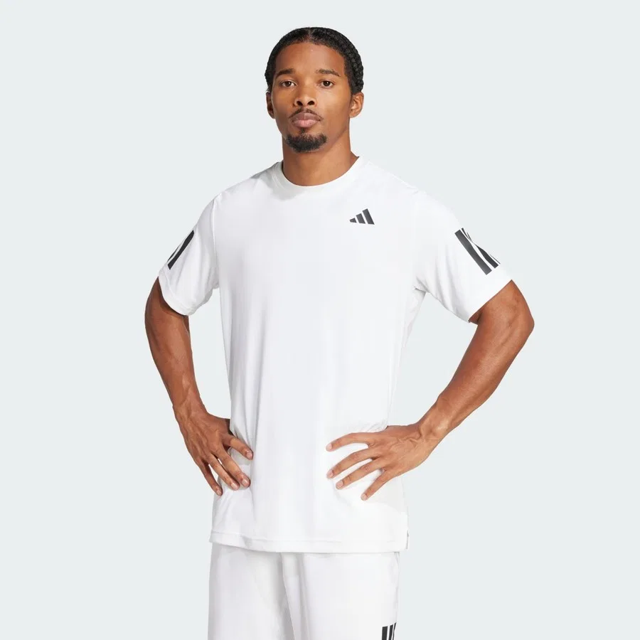 Футболка с коротким рукавом Club Tennis Climacool 3-Stripes adidas, Белый