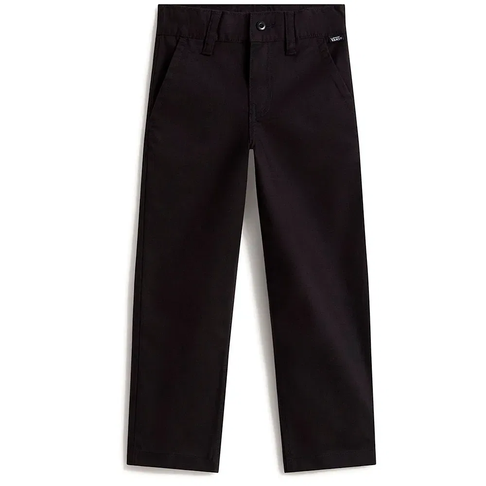 Детские брюки для девочек свободного кроя Vans Authentic Chino Loose, Black — фото 3