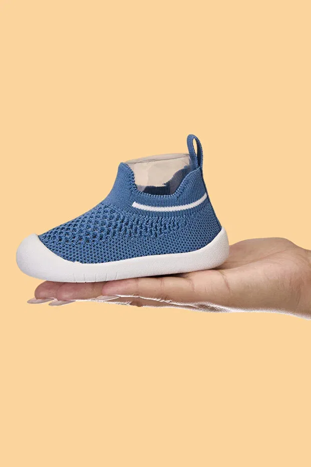 Детские спортивные туфли для девочек с ортопедической стелькой Mumenim, Navy Blue — фото 4