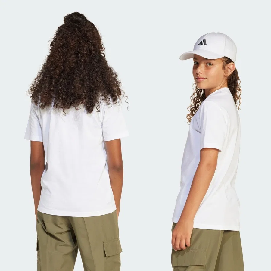 Детская футболка с длинным рукавом Sportswear Essentials Tee adidas, Черно-белый — фото 3