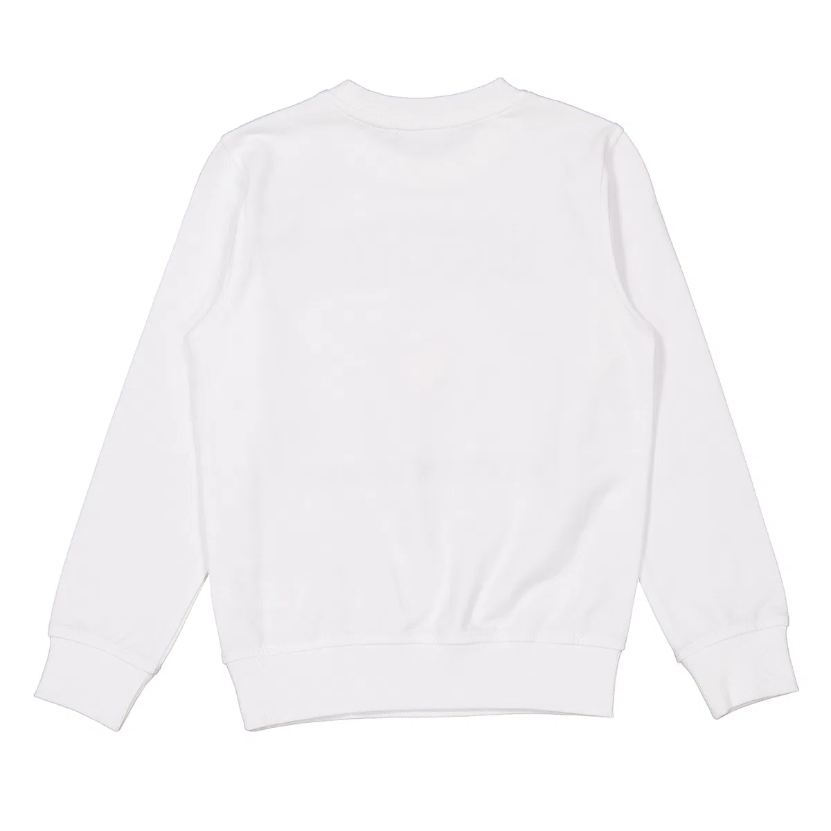Детский свитшот с логотипом и круглым вырезом Moschino, Optical White — фото 2